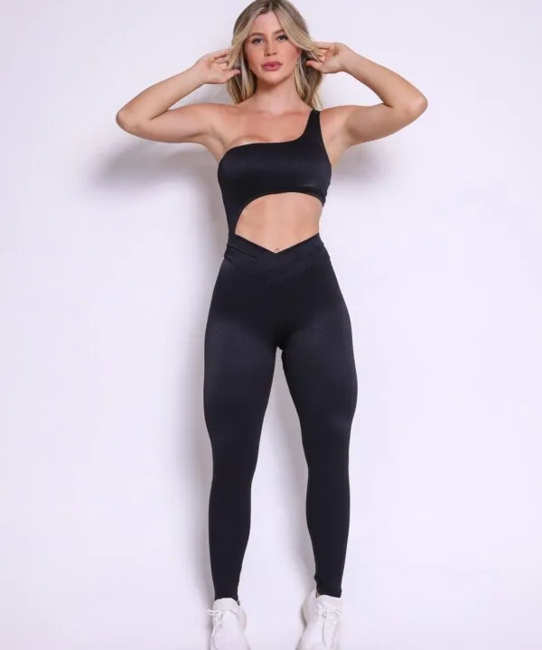 Macacão Fitness Pixel Preto